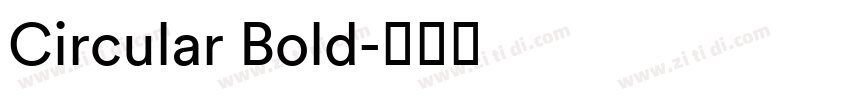 Circular Bold字体转换